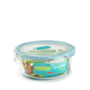 Fiambrera Click con válvula redonda 620 ml Cristal