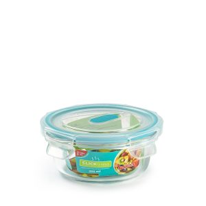 Fiambrera Click con válvula redonda 400 ml Cristal