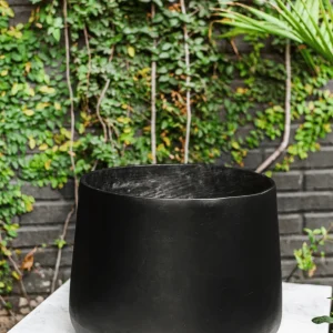 Marruecos 50x40 Negro (Macetero Fibra de Arcilla XXL)