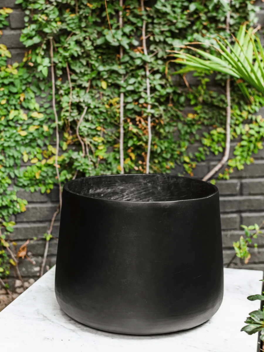 Marruecos 50x40 Negro (Macetero Fibra de Arcilla XXL)
