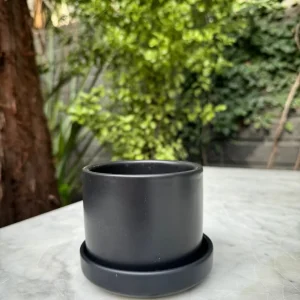 Zurich Negro XS (Macetero de Ceramica)