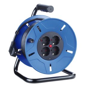 Alargadera eléctrica con Protector Térmico, 3×1,5mm², 25m, 4 Tomas Schuko