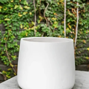 Marruecos 26x24 Blanco (Macetero Fibra de Arcilla L)