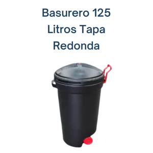Basurero 125 Lts Tapa Redonda Wenco