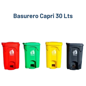 Basurero Con Pedal 30 Lts | Capri