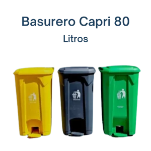 Basurero Con Pedal 80 Litros | Capri