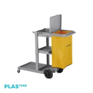 Carro Porta Utiles Con Tapa Y Bolsa Color Gris