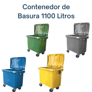 Contenedor de Basura 1100 Litros | Certificado EN840