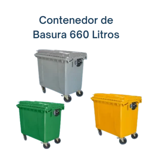 Contenedor de Basura 660 Litros | Certificado EN840