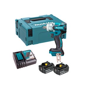 Llave de impacto a batería Makita DTW285RTJ, motor BL, 2x Baterías 5Ah