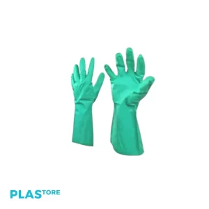 Guantes de Nitrilo Flocado Verde