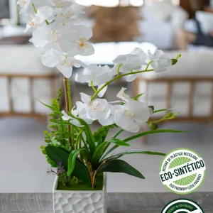 Orquidea Blanca 60 cm (Eco Sintetica)