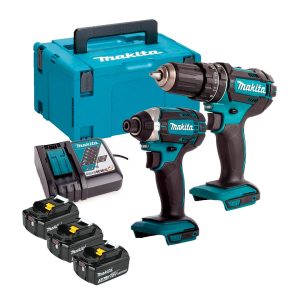 Makita kit herramientas DLX2131JX1 (DHP482 + DTD152 + 3 x 3Ah baterias)