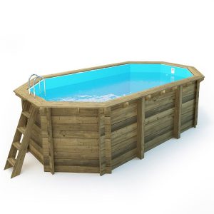 Piscina de madera Nika 7,57 x 4,07 x 1,31m