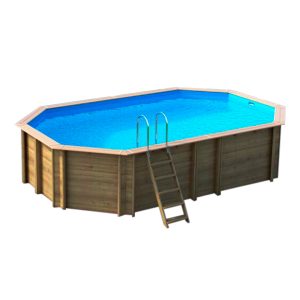Piscina de madera Odyssea Octo+ 6,44 x 4,04 x 1,33/1,46m