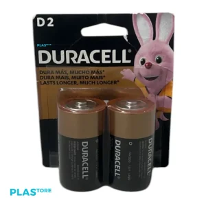 Pila Alcalina Duracell Tipo D Pack 2 Unid