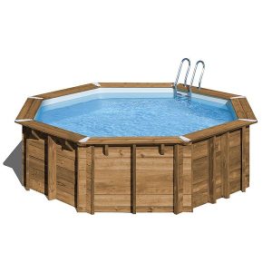 Piscina de madera POOLWAY Ananas octogonal 4,28 X 1,17m