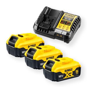 Dewalt DCB1104P3-QW kit 3 baterías XR 18V 5Ah y cargador