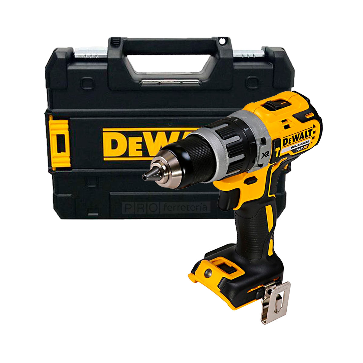 Taladro percutor a batería Dewalt DCD796NT 18V con motor sin escobillas