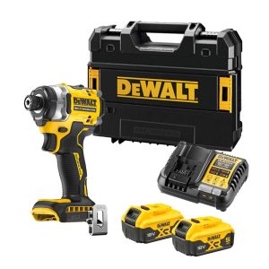 DeWalt DCF860P2-QW Atornillador de Impacto 18V XR con 2 Baterías 5,0 Ah y Maletín