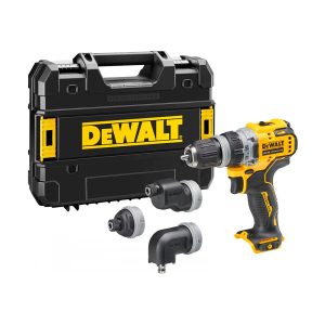 Dewalt DCD703NT-XJ Taladro Atornillador Multi-cabezal sin escobillas XR 12V 57Nm sin cargador/batería con Maletín TSTAK