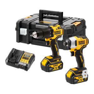 Dewalt DCK2062M2T-QW kit herramientas 18V, Taladro percutor DCD709 y atornillador de impacto DCF809 2 x 4ah baterías