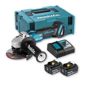 Makita DGA504 amoladora angular a batería 18V 125mm 2 x 5ah baterías
