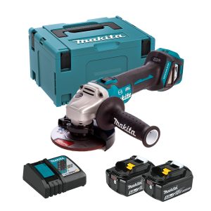 Makita DGA513RTJ Amoladora 18V 125mm valocidad variable 2x5Ah baterías
