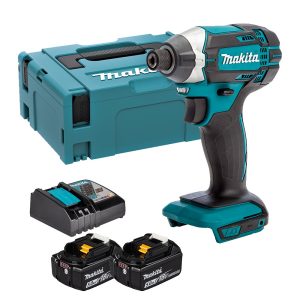 Makita DTD152RTJ Atornillador de Impacto LXT® 18V con 2 Baterías de 5.0Ah y Cargador Rápido
