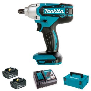 Llave de impacto a bateía Makita DTW190RMJ 18V con dos baterías de 3Ah