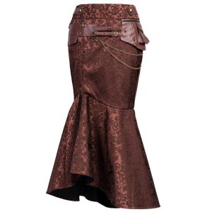 Falda Steampunk Marrón