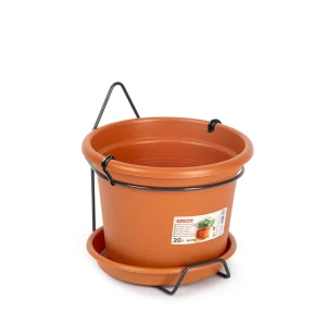 Maceta Spring Con Plato + Soporte 20 cm