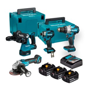 Makita DLX4195JX1 Kit Combo LXT 18V con 4 máquinas 5.0Ah