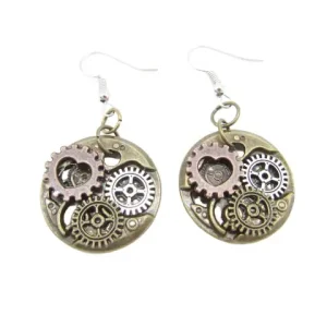 Pendientes Mecanismo Steampunk
