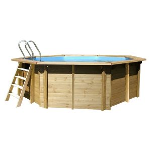 Piscina de madera POOLWAY Violette Octogonal 5,11 x 1,24m