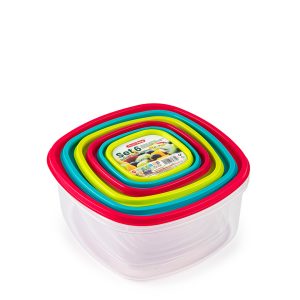 Set 6 Fiamb. Cuad. Urban 220/350/600/1200/2000/2700 ml